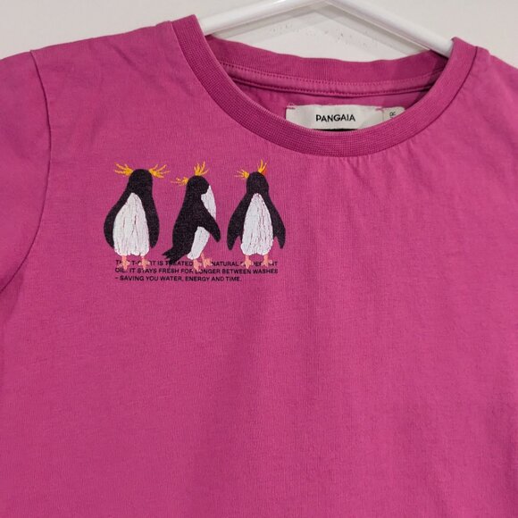 *3/$10* Pangaia Penguin Graphic Tee T-Shirt Pink Size 5 - Picture 2 of 3